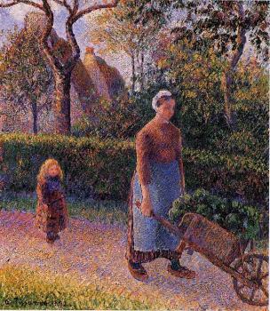 卡米耶 畢沙羅 Woman with a Wheelbarrow